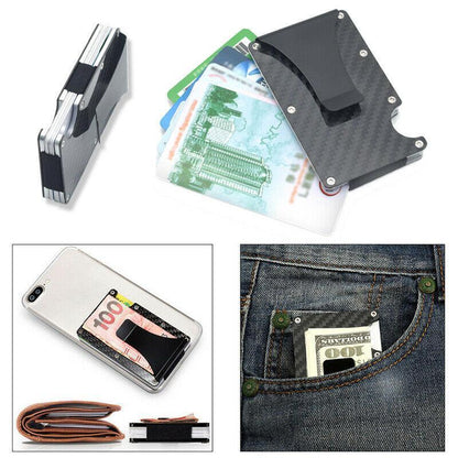 Slim Carbon Money Clip Wallet