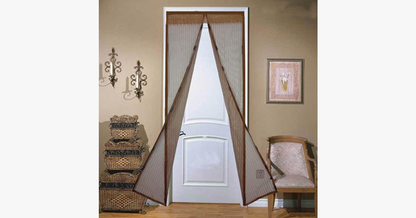 Magnetic Screen Door with Insect Mesh Protector