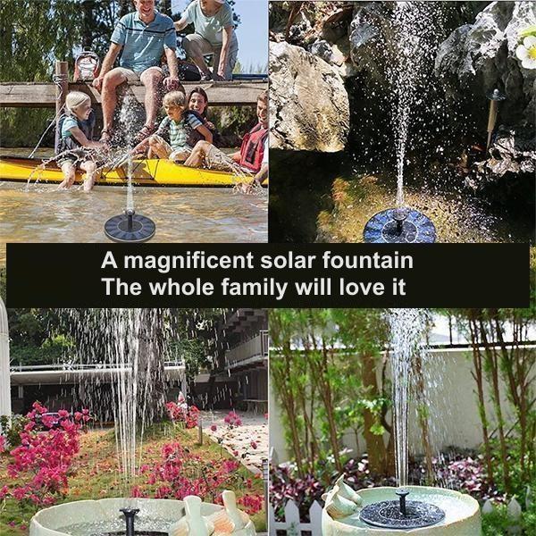 Solar Powered Garden Fountain for Outdoor Floors