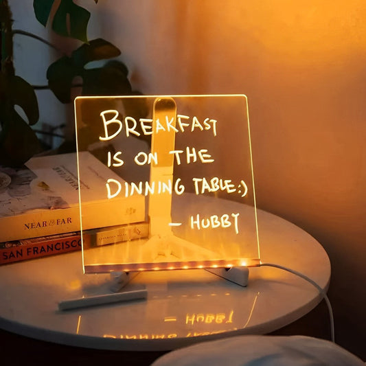 Bright LED Desk Lamp with Color Changing Message Pad - Cofik