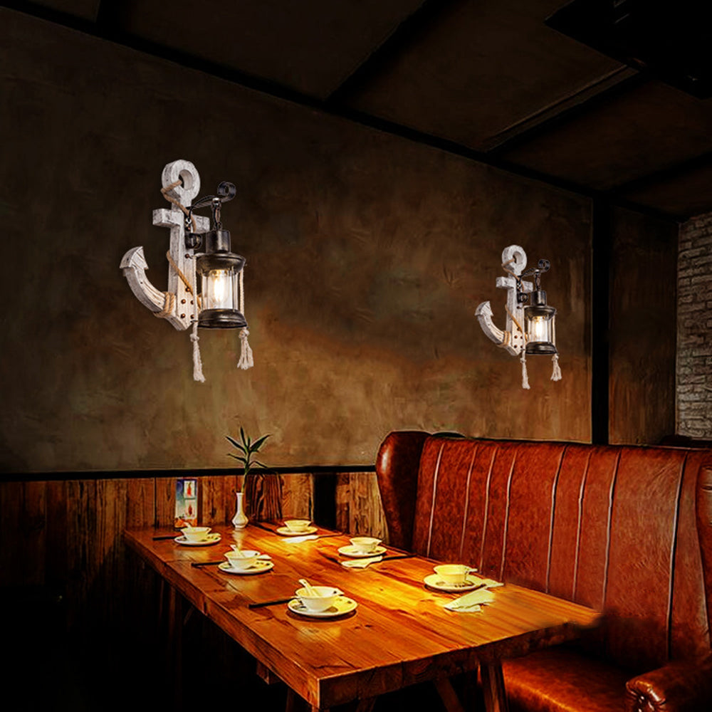 Rustic Nautical LED Wall Lamp