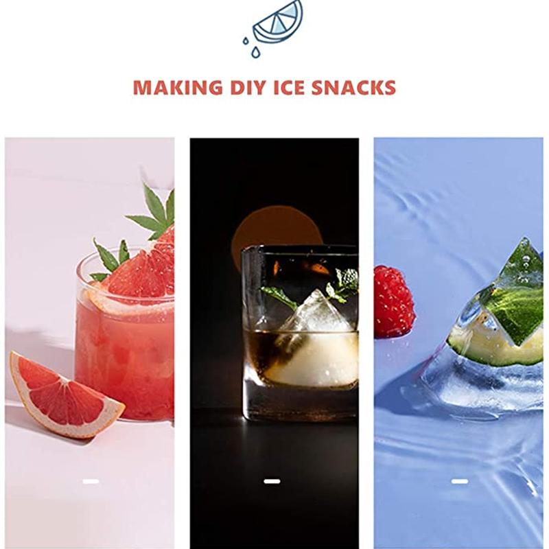 Durable Silicone Ice Cube Tray with Cover