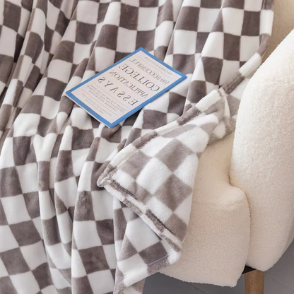 Cozy Plaid Throw Blanket for Home Decor