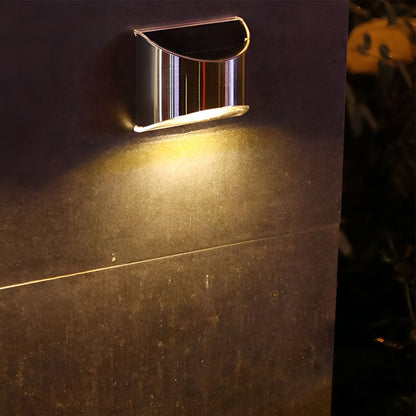 Sleek Outdoor Solar Powered Wall Light