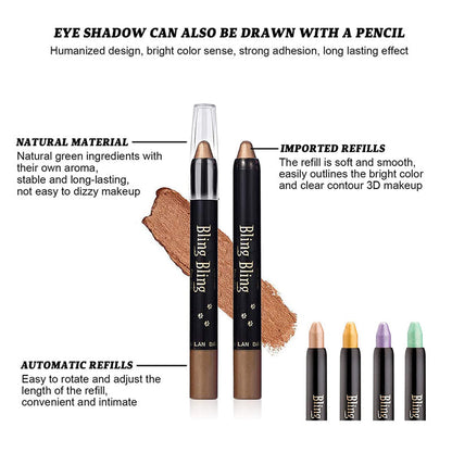 Vibrant 15 Shade Eyeshadow Makeup Stick