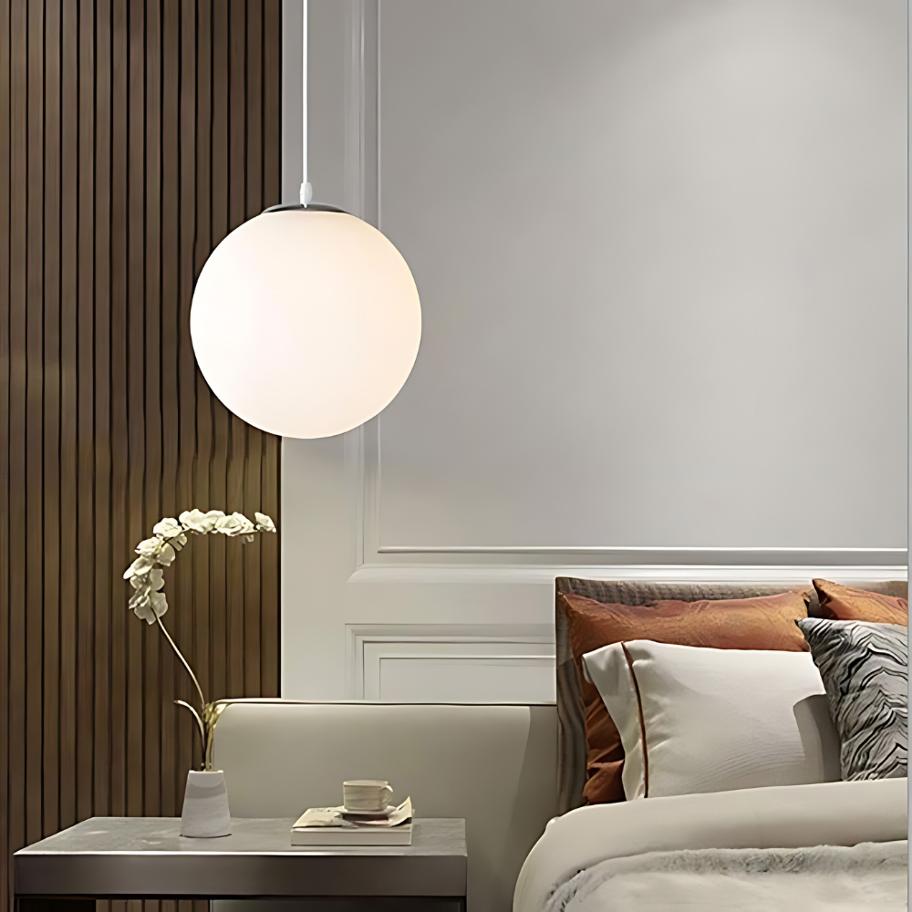 Simple Glass Pendant Ceiling Light Fixture