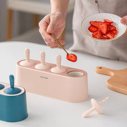 Fun Colorful Ice Pop Molds Set