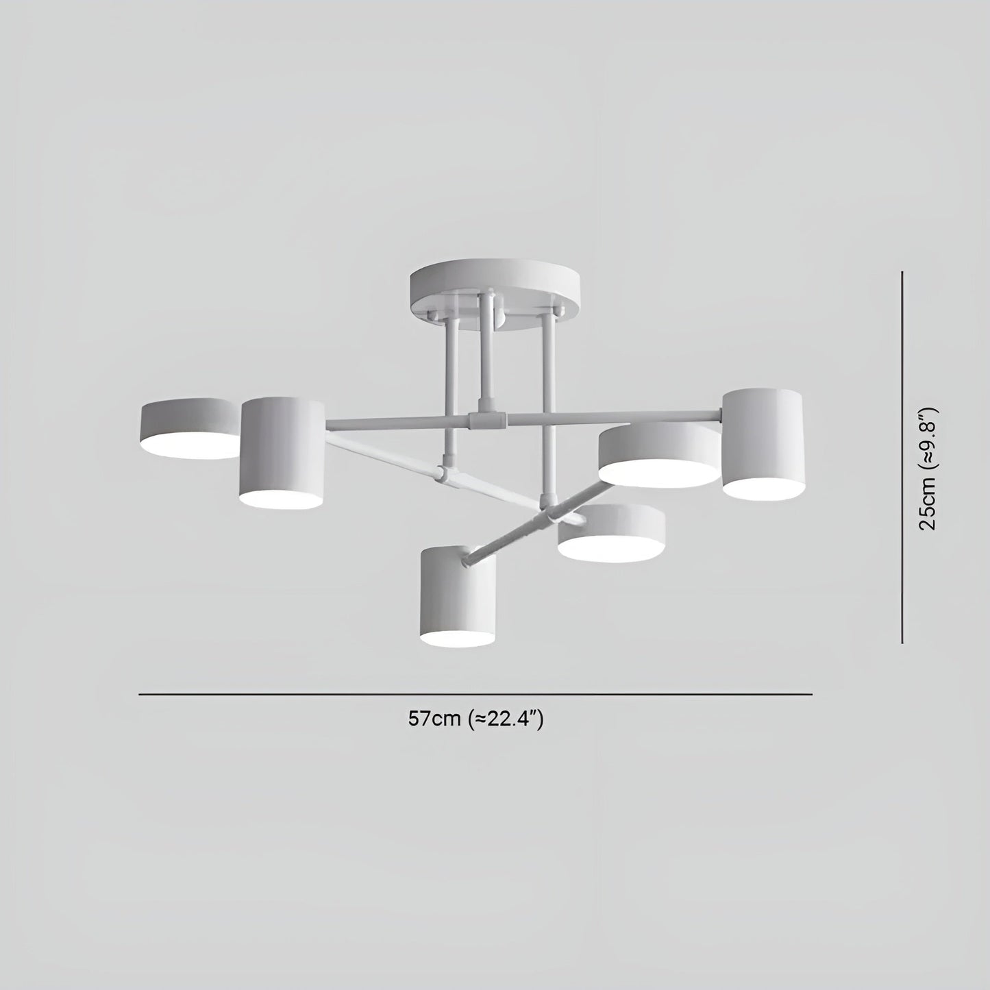Stylish 6 Arm LED Ceiling Lamp