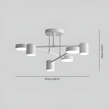 Stylish 6 Arm LED Ceiling Lamp