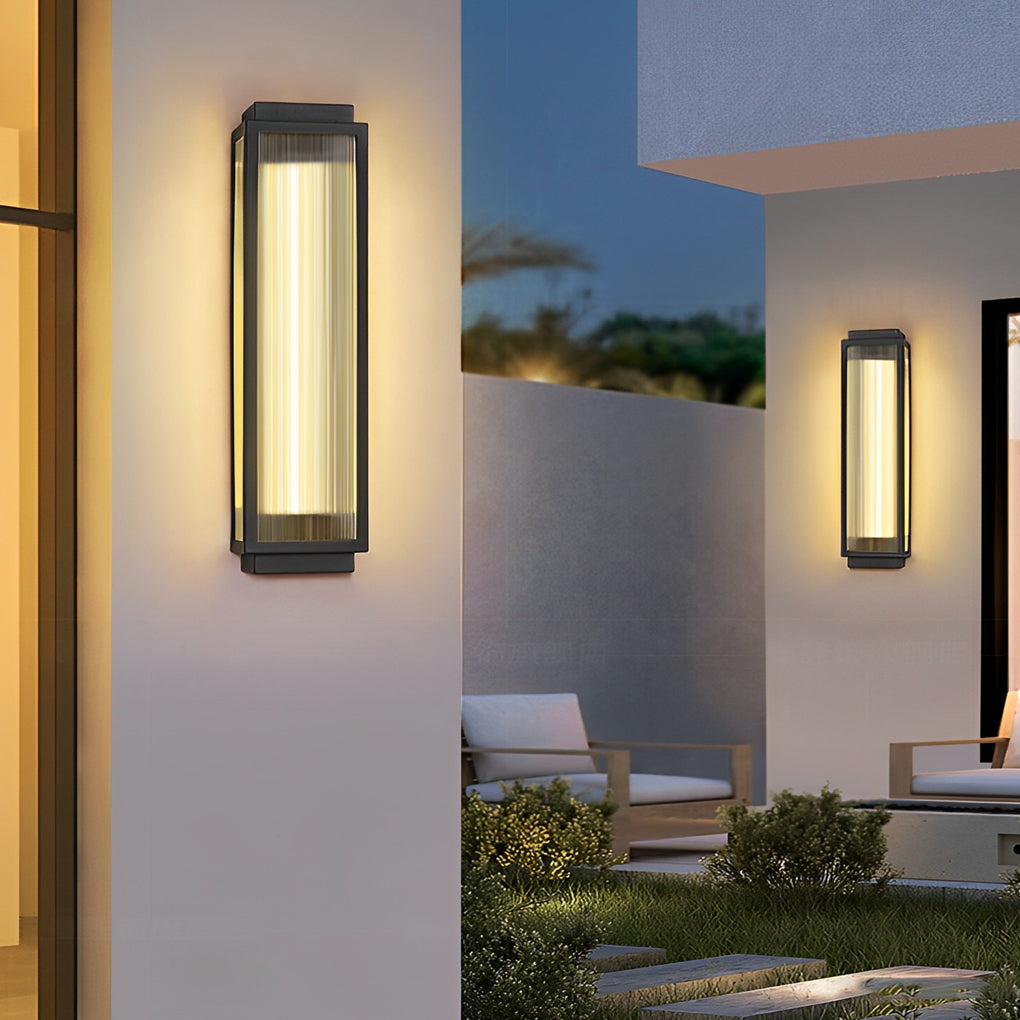 Outdoor Black LED Wall Light Fixtures Waterproof