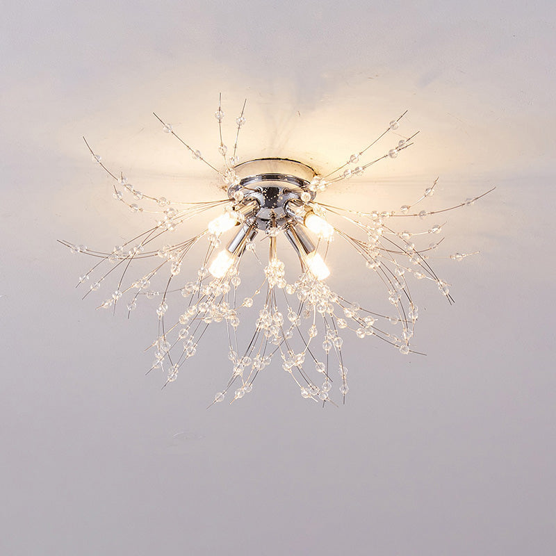 Elegant Crystal Ceiling Light Fixture - Cofik