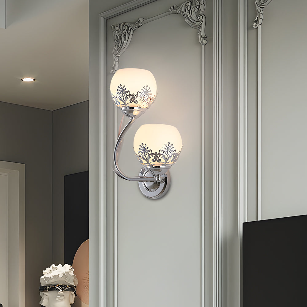 Elegant Double Glass LED Wall Lamp Fixtures