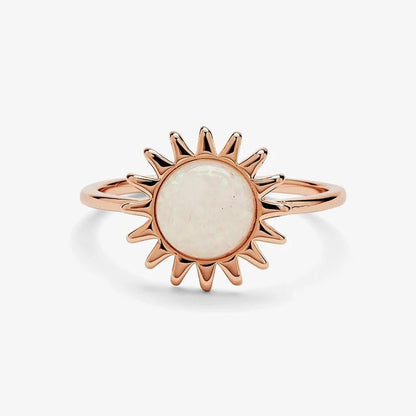 Shining Gold Sun Ring