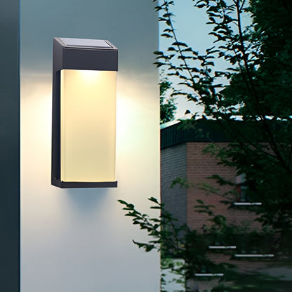 2 Pack Outdoor Solar Powered LED Wall Lights