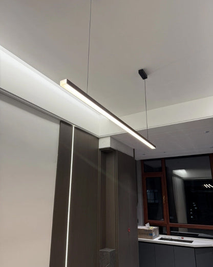 Sleek Metal Kitchen Island LED Pendant Light
