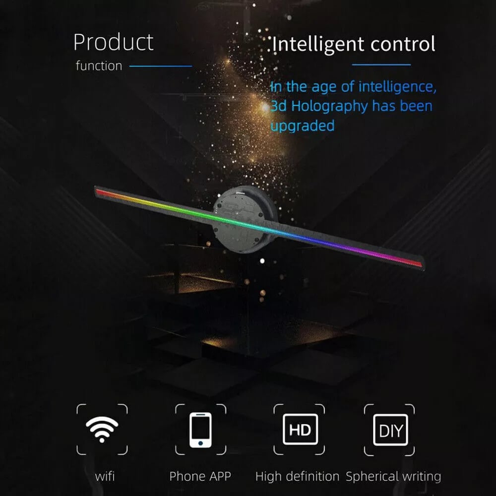 Colorful 3D LED Ceiling Projector Light