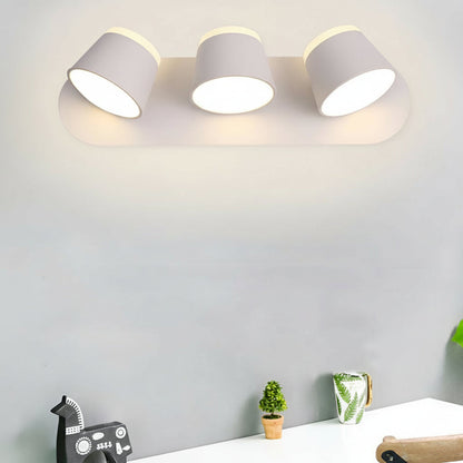 Compact Black Metal LED Wall Light Adjustable