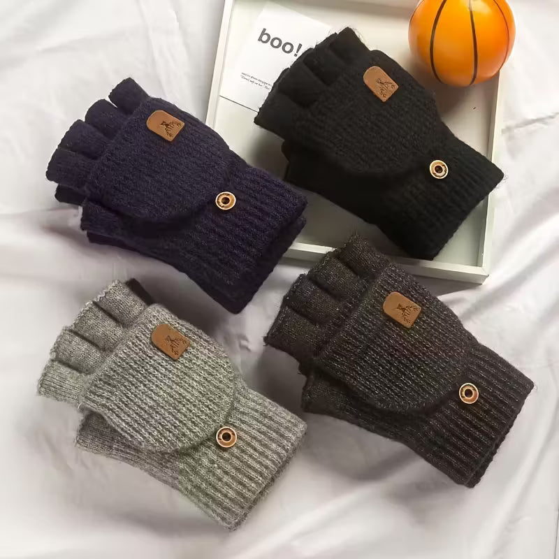 Men's Thermal Insulated Fingerless Gloves - Cofik