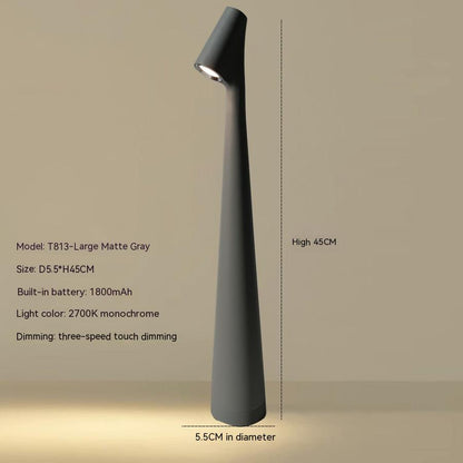 Contemporary Red Metal Desk Lamp