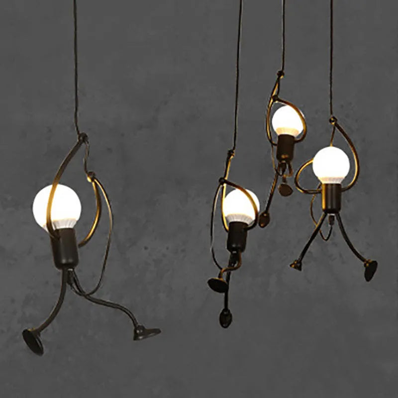 Sleek Chrome Hanging Ceiling Lamp