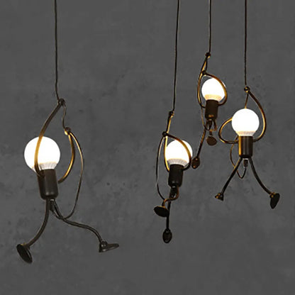 Sleek Chrome Hanging Ceiling Lamp