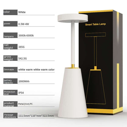 Compact Rechargeable Table Lamp Decor