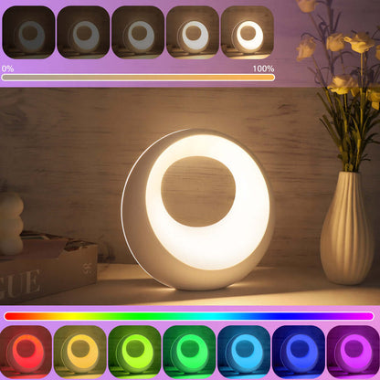 Colorful Compact LED Nightstand Lamp with Remote - Cofik