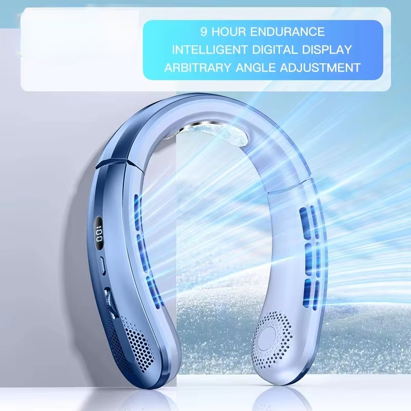 Compact Portable Neck Cooler Fan Rechargeable Wearable