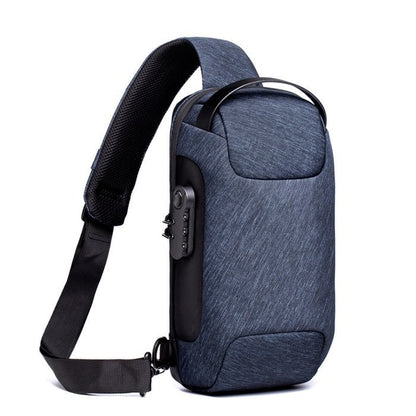 Waterproof Crossbody Bag with USB Charging Port