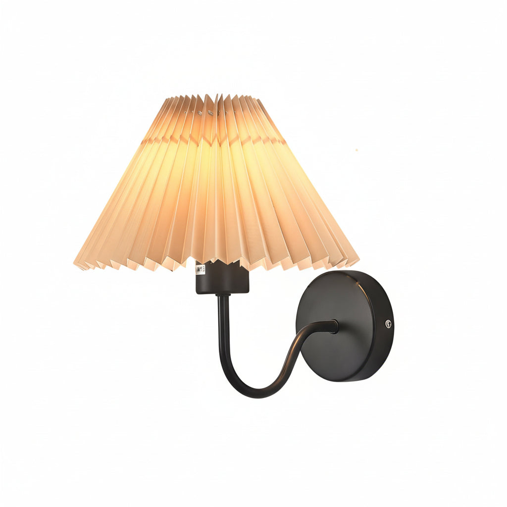 Classic Metal LED Wall Lamp with Textured Shade