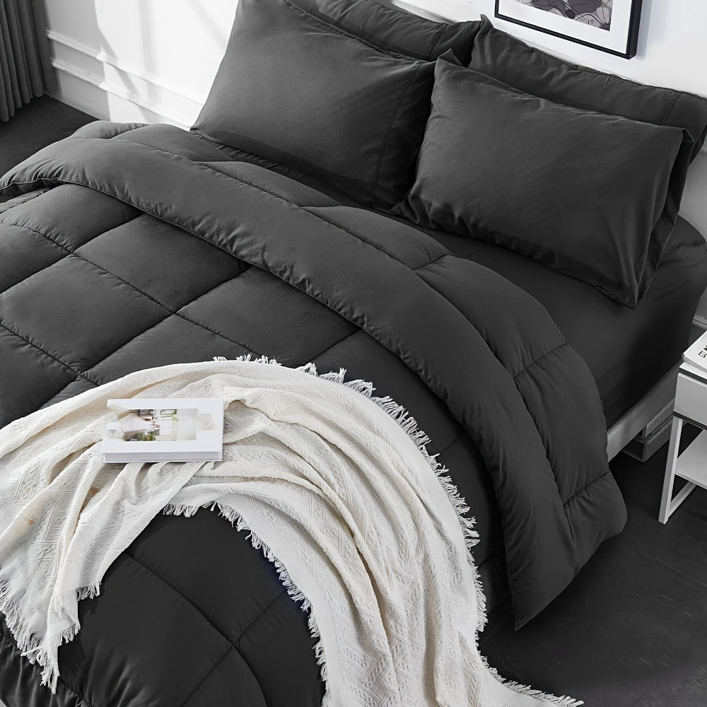 Soft Plush 3-Piece Bedding Comforter Set