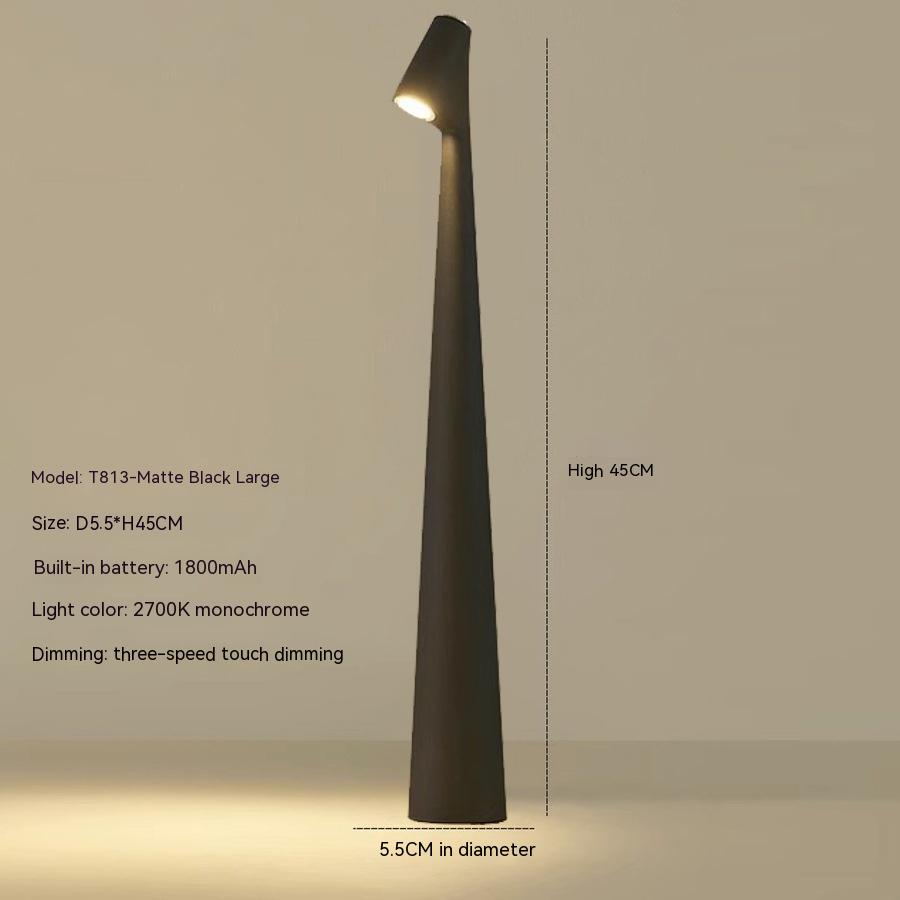 Contemporary Red Metal Desk Lamp