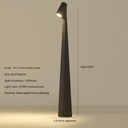 Contemporary Red Metal Desk Lamp