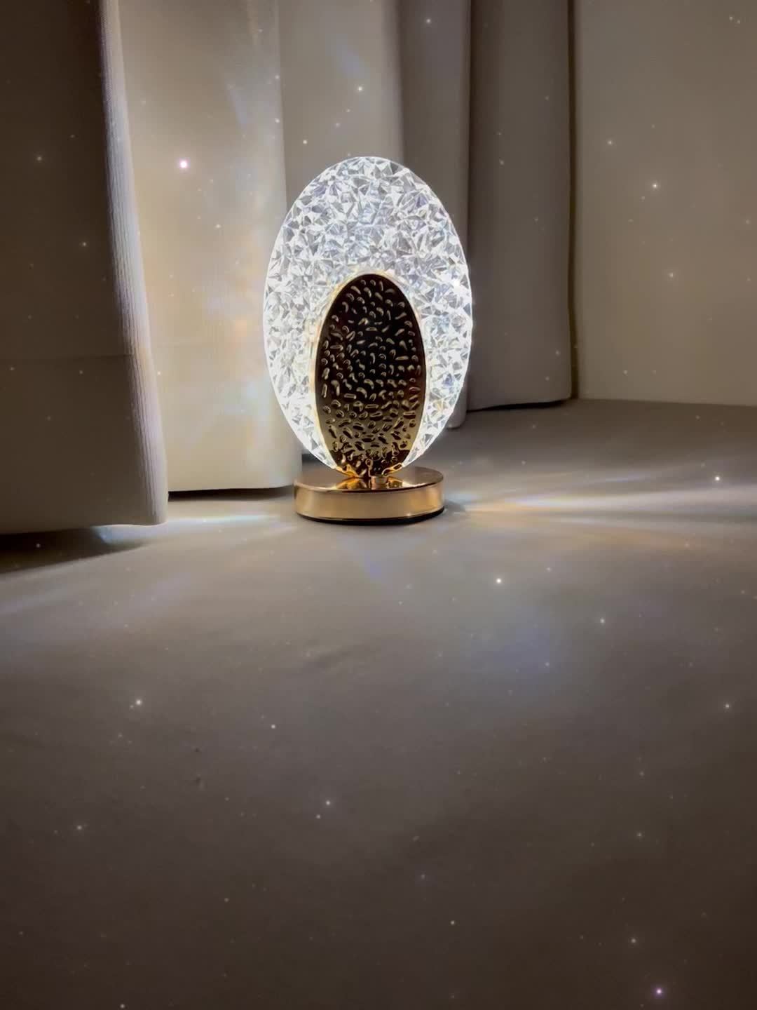 Soft Touch LED Desk Lamp with Decorative Feather Shade