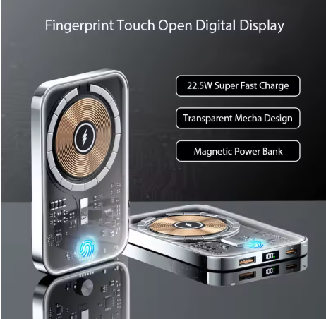 Clear Portable Compact Wireless Power Bank