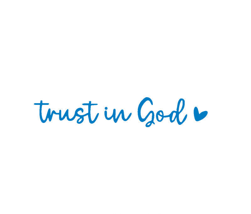 Faith Inspirational Car Rear View Mirror Sticker