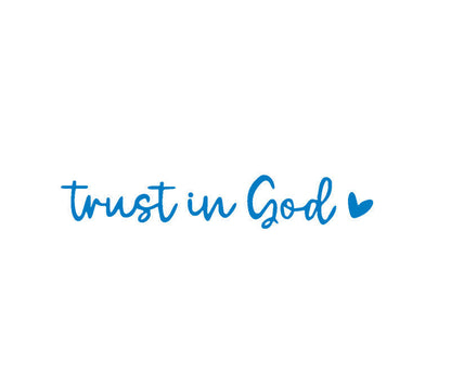 Faith Inspirational Car Rear View Mirror Sticker