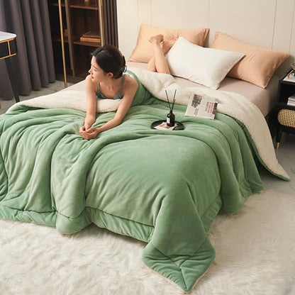 Plush Reversible Square Area Rug – Dense & Cozy