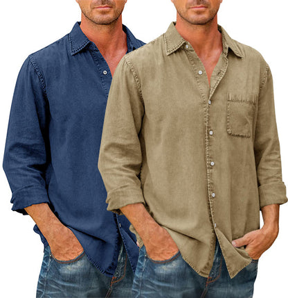 Classic Mens Long Sleeve Dress Shirt