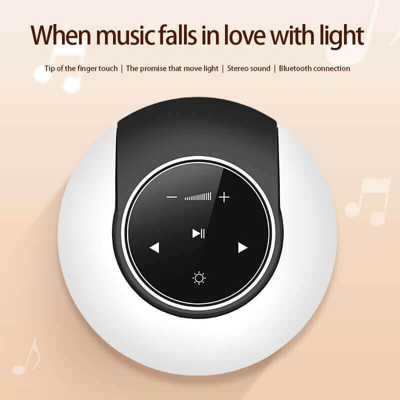 Compact LED Desk Lamp with Bluetooth Speaker