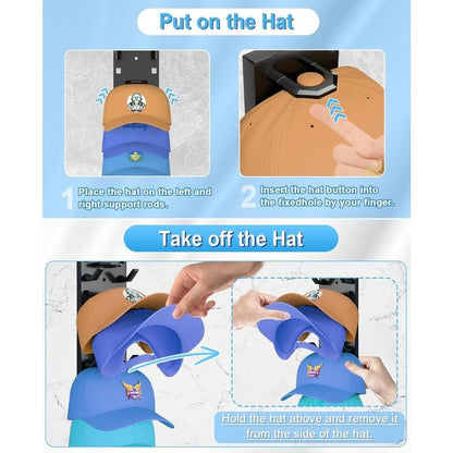 Space Saving Wall Hat Rack