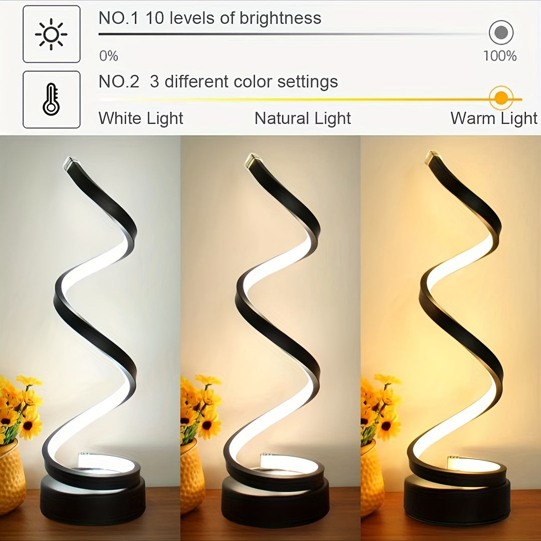 Stylish Spiral Desk Lamp