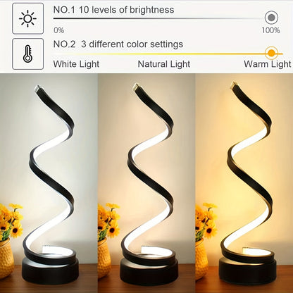 Stylish Spiral Desk Lamp