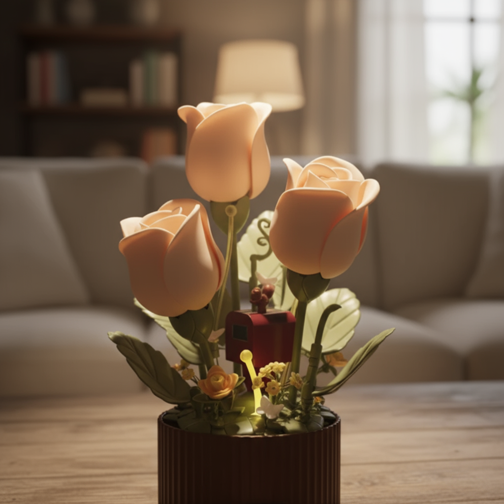 Colorful LED Flower Table Lamp