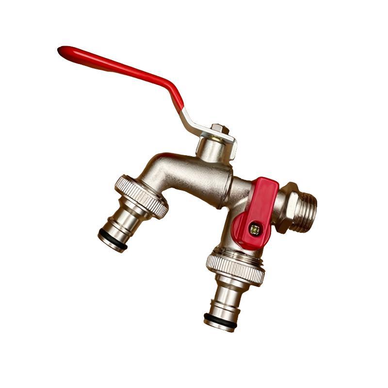 Heavy Duty 2-Handle Outdoor Faucet with Quick Connect - Cofik