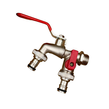 Heavy Duty 2-Handle Outdoor Faucet with Quick Connect - Cofik