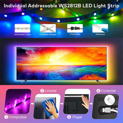 Colorful LED Fountain Water Lamp With 5V Adapter