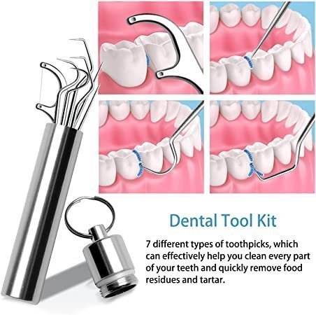 Premium 7 Piece Metal Toothpick Set
