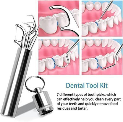 Premium 7 Piece Metal Toothpick Set