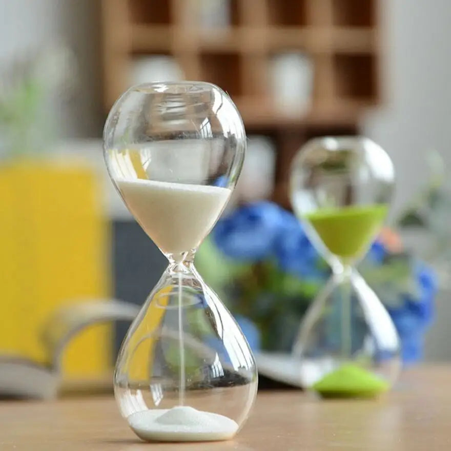 Unique Glass Sand Timer Hourglass Decoration